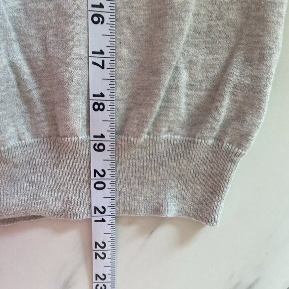 Minnie Rose Gray Short Sleeve Blouse - Picture 8 of 8